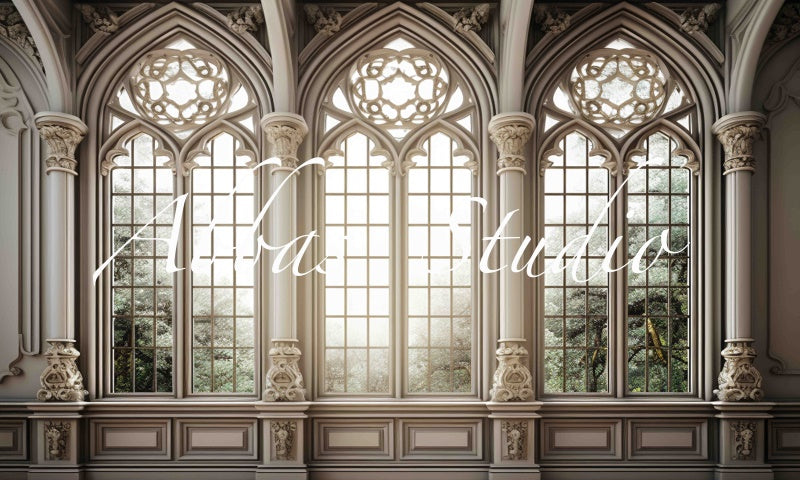 Kate Fancy Arch Window Backdrop Designed by Abbas Studio