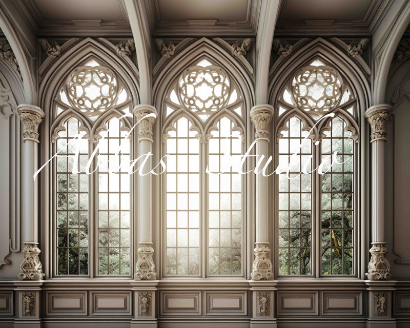 Kate Fancy Arch Window Backdrop Designed by Abbas Studio