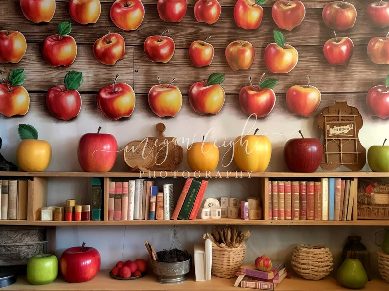 Cover per libro di sfondo in mela progettato da Megan Leigh Photography