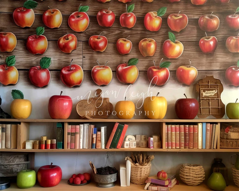 Cover per libro di sfondo in mela progettato da Megan Leigh Photography