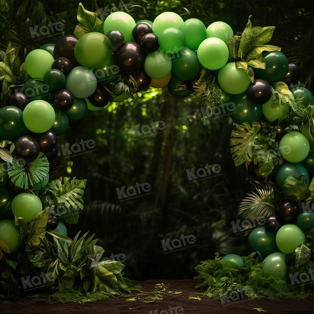 Green Purple Grape Balloon Backdrop per Fotografia