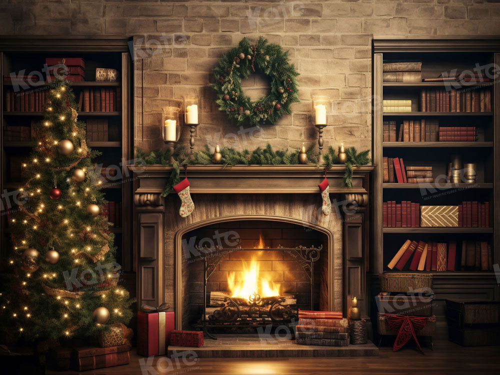 Christmas Flame sfondo per libreria fotografica