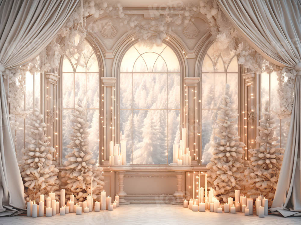 Sfondo per stanza di candele bianco nevoso progettato da Emetselch