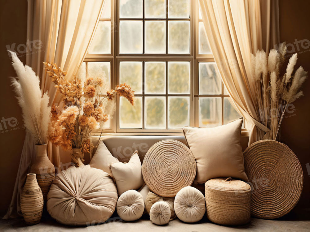 Kate Autumn Pillow Window Room Backdrop for Photography