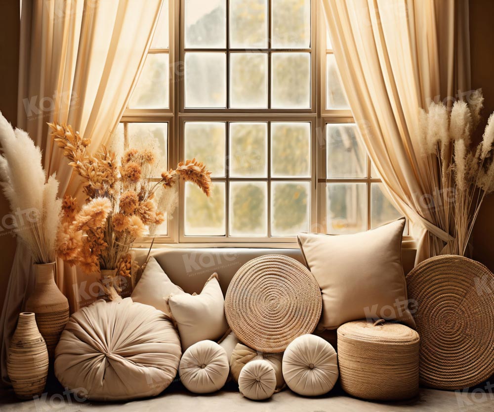 Kate Autumn Pillow Window Room Backdrop for Photography