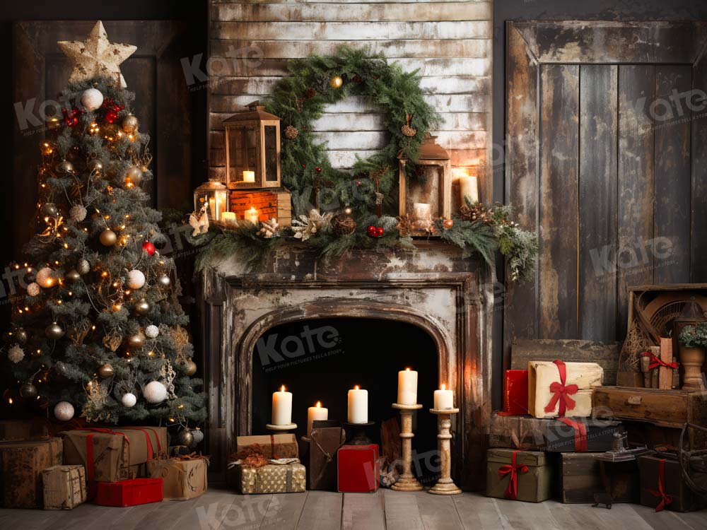 Kate Christmas Tree Candlestick Gift Backdrop Designed by Emetselch