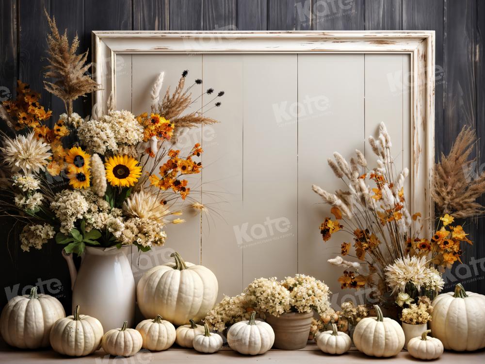 Fondo de pared de calabaza blanca artística diseñado por Emetselch