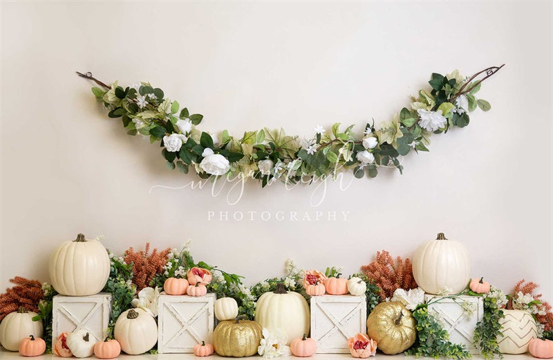 Fondo de Crema de Calabazas Diseñado por Megan Leigh Photography