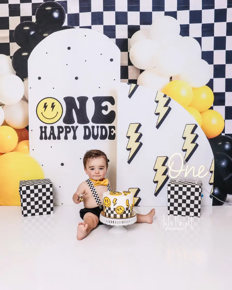 Kate One Happy Dude Backdrop Designed by Megan Leigh Photography