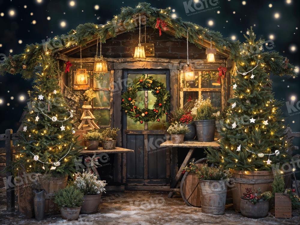 Kate Christmas Tree Fireflies Grass Ring House Backdrop Designed by Emetselch