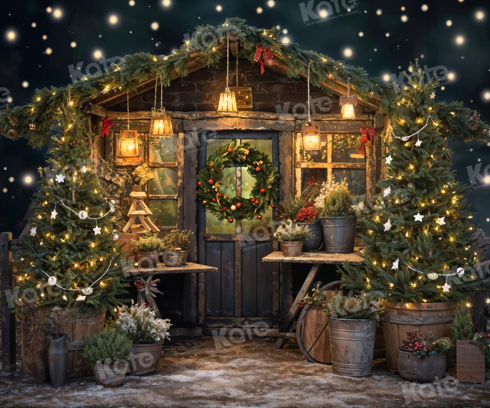 Kate Christmas Tree Fireflies Grass Ring House Backdrop Designed by Emetselch