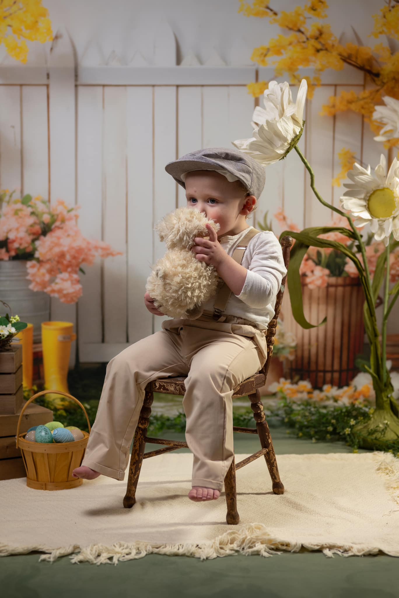 Bloemen Groene Planten Tuinhek Foto Achtergrond Ontworpen door Emetselch