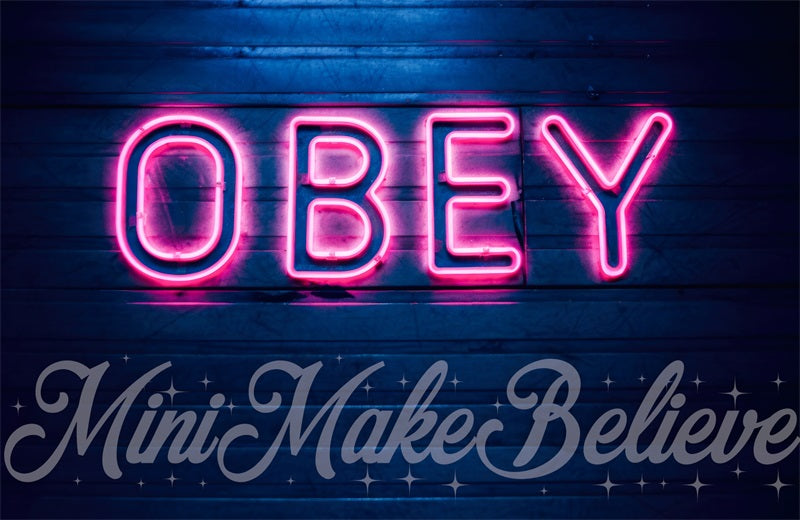 Obey Wall Backdrop Ontworpen door Mini MakeBelieve