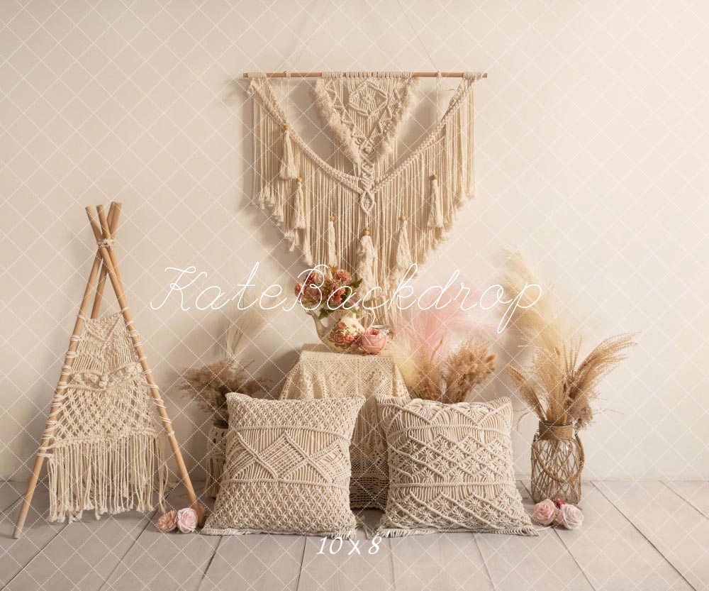 Kate Boho Reed Pillow Backdrop Designed by Emetselch