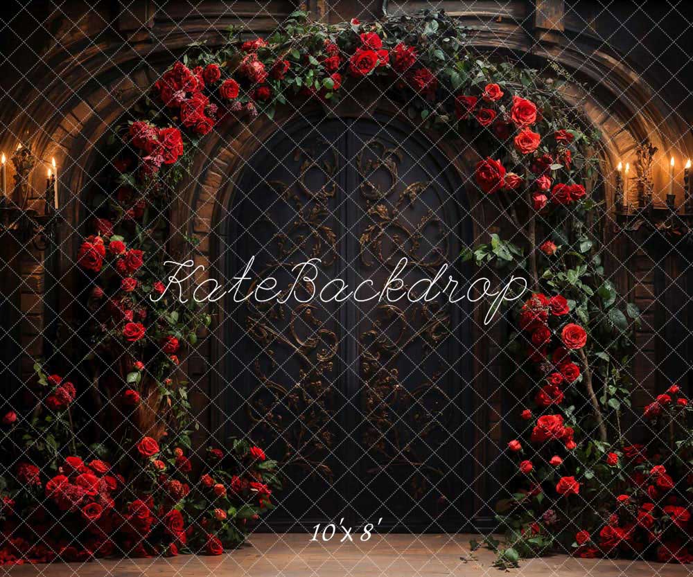 Kate Valentine Rose Metal Door Backdrop Designed by Chain Photography