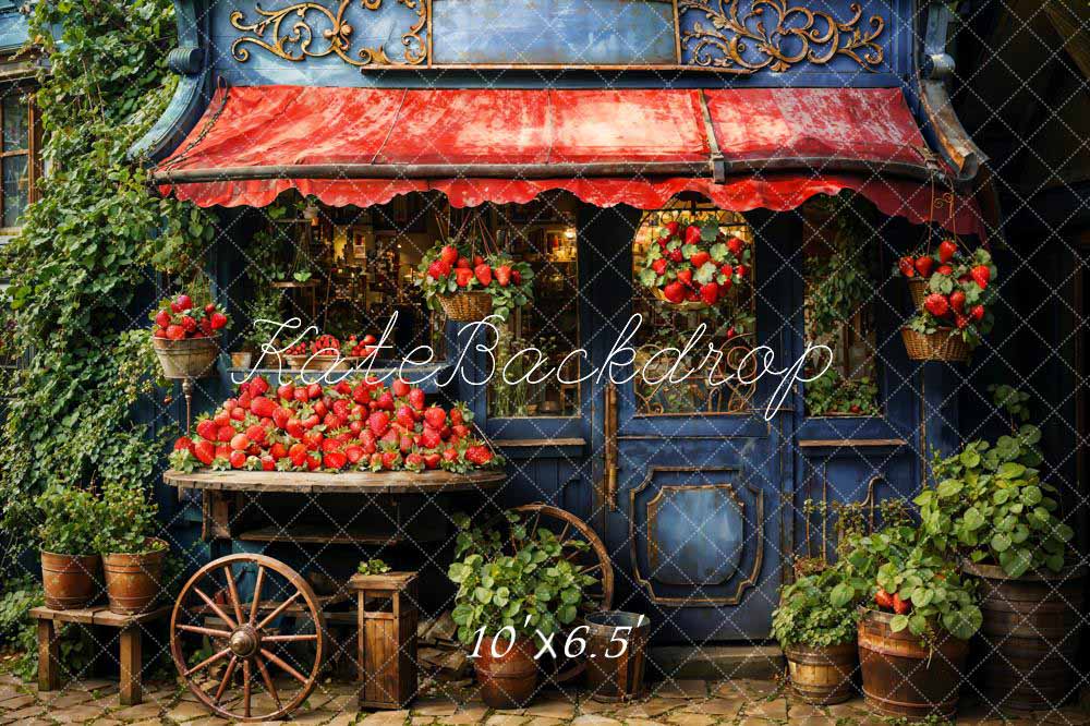 Kate Green Strawberry House Backdrop Designed by Emetselch