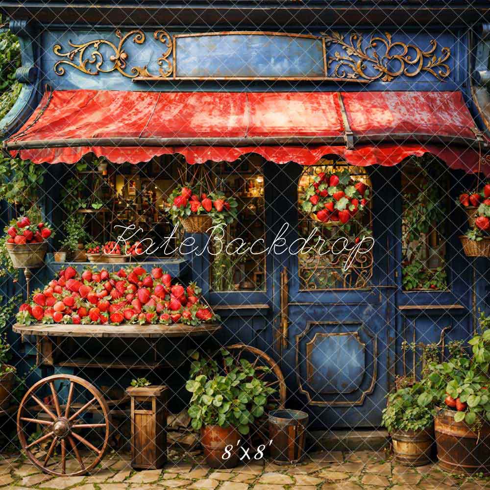 Kate Green Strawberry House Backdrop Designed by Emetselch