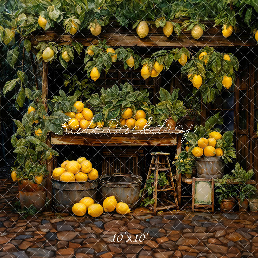 Kate Summer Lemon Warehouse Backdrop Designed by Emetselch