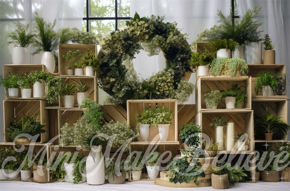 Greenhouse Crates Interior Backdrop Progettato da Mini MakeBelieve