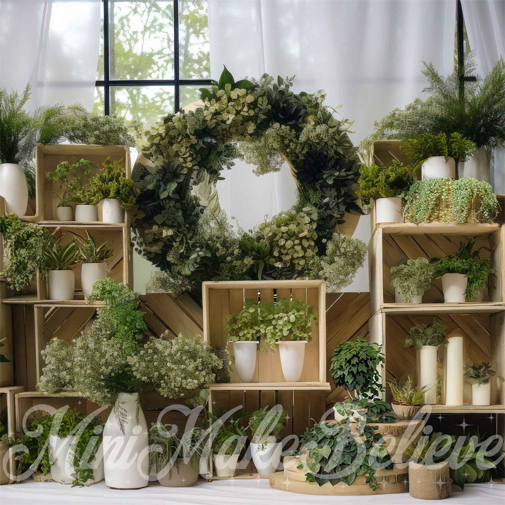 Greenhouse Crates Interior Backdrop Progettato da Mini MakeBelieve