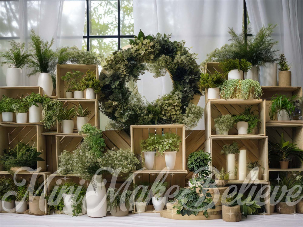 Greenhouse Crates Interior Backdrop Progettato da Mini MakeBelieve