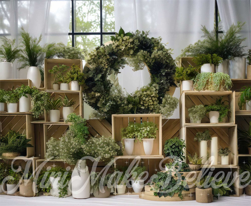 Greenhouse Crates Interior Backdrop Progettato da Mini MakeBelieve