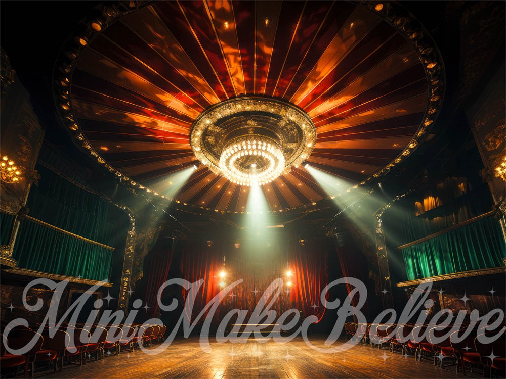 Sfondo del teatro concertato per interni progettato da Mini MakeBelieve