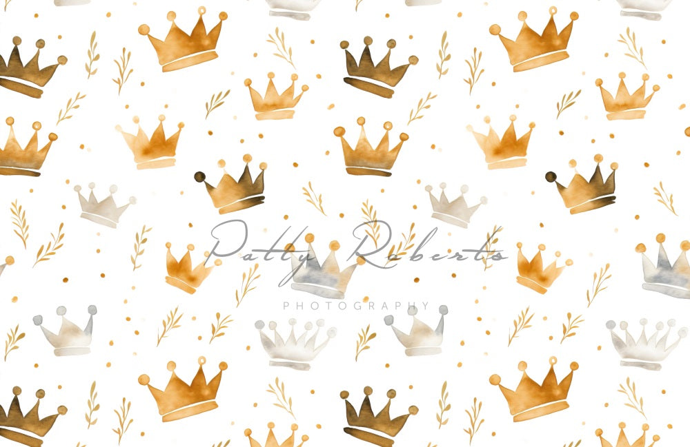 Kate Watercolor Crowns Backdrop Designed by Patty Robert