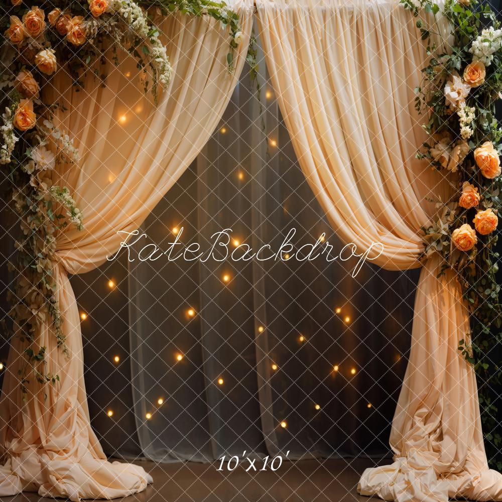 Cortinas de luces de cadena con flores de primavera diseñadas por Emetselch