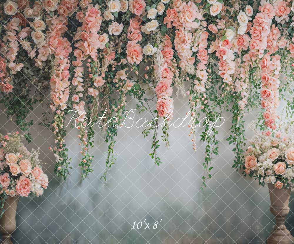 Kate Spring Pink Flowers Backdrop Designed by Chain Photography