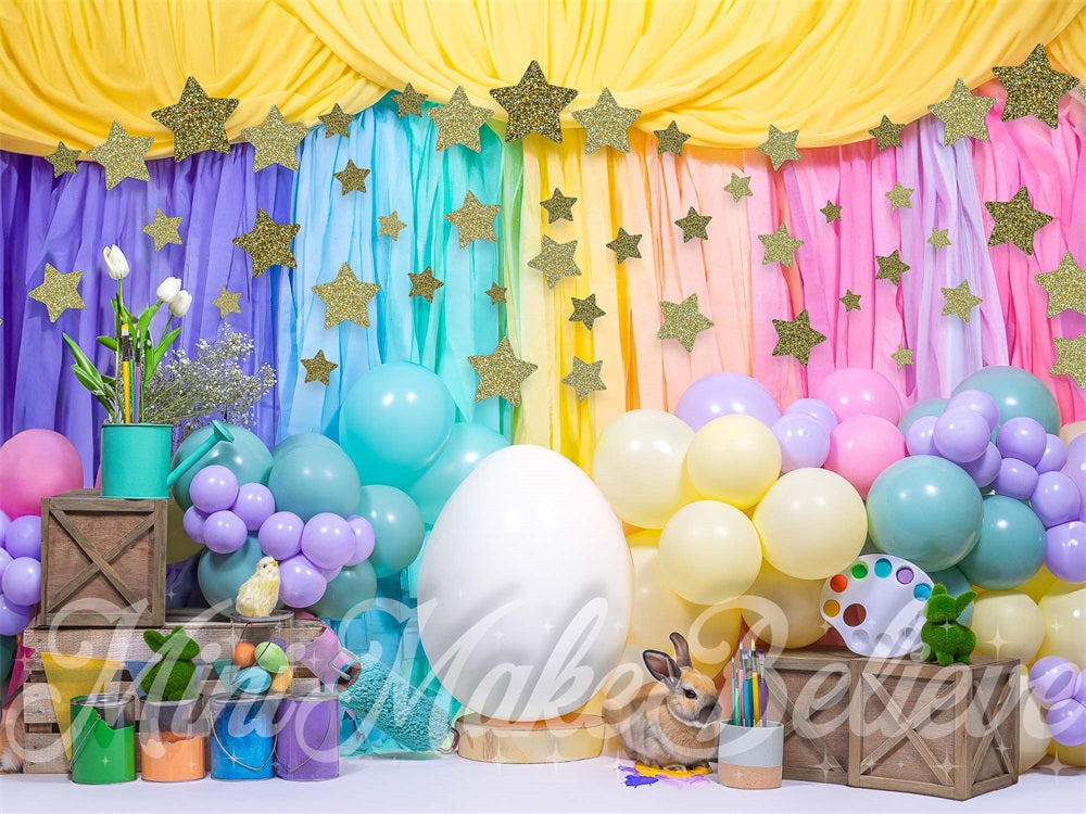 Kate Easter Egg Paint Backdrop Designed by Mini MakeBelieve