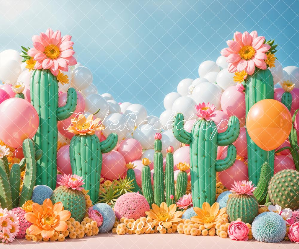 Kate Fairy Cactus Balloon Backdrop Designed by Emetselch