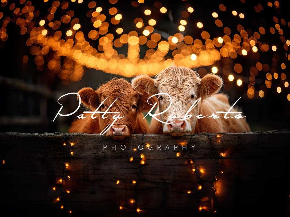 Kate Festive Highland Cows Backdrop Designed by Patty Robert