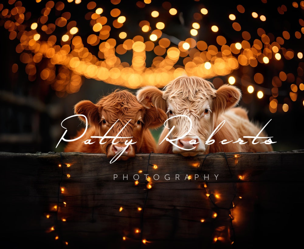 Kate Festive Highland Cows Backdrop Designed by Patty Robert