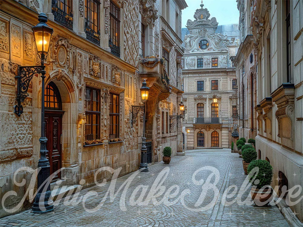 Fondo de calle de Londres diseñado por Mini MakeBelieve