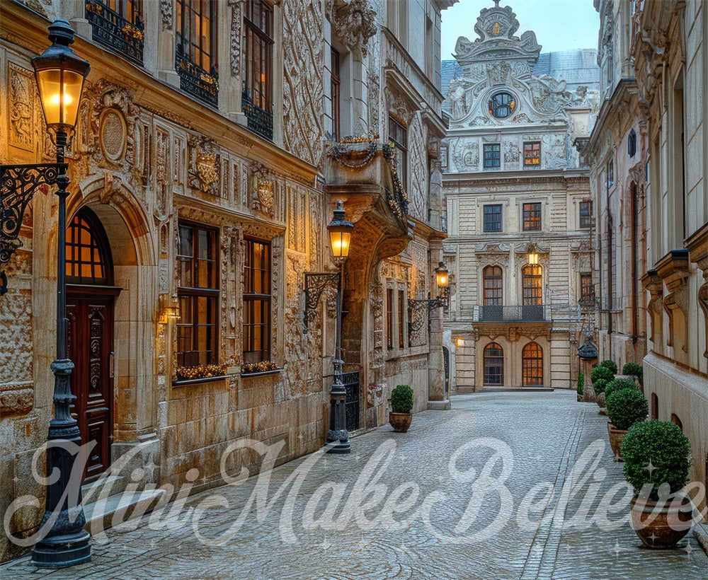 Fondo de calle de Londres diseñado por Mini MakeBelieve