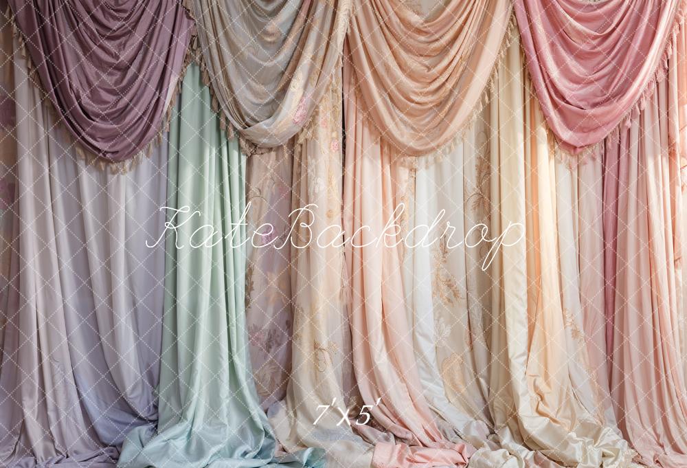 Kate Colorful Curtains Backdrop Designed by Emetselch