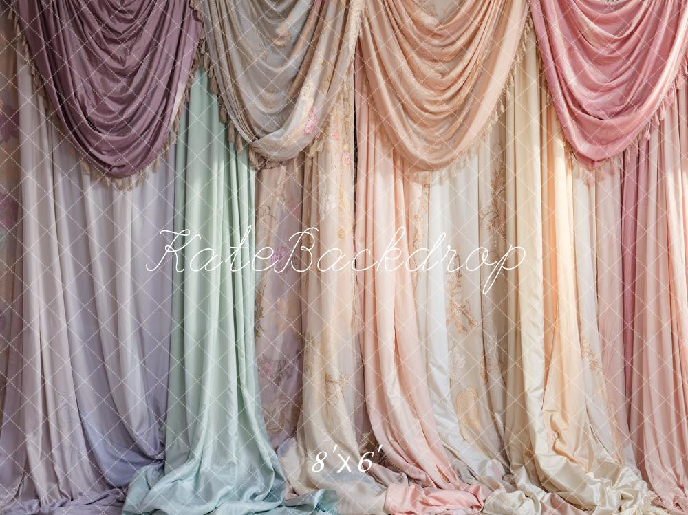 Kate Colorful Curtains Backdrop Designed by Emetselch