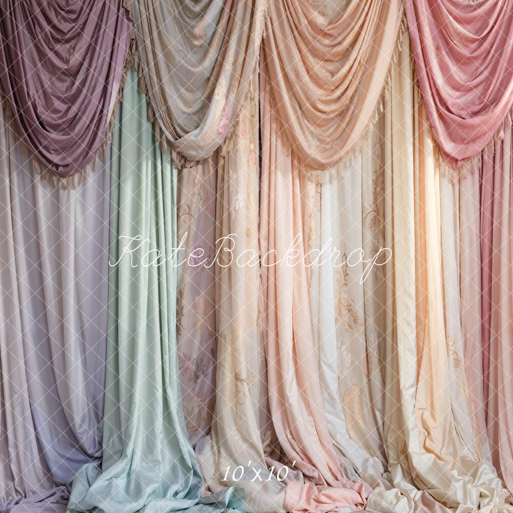 Kate Colorful Curtains Backdrop Designed by Emetselch