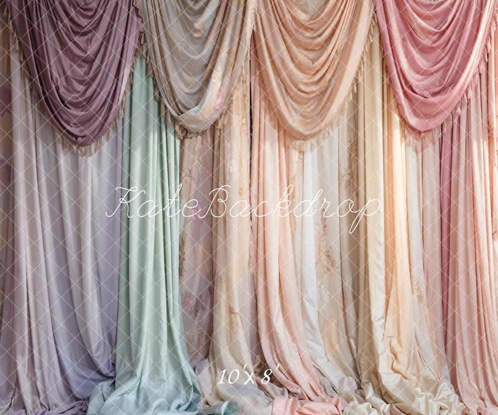 Kate Colorful Curtains Backdrop Designed by Emetselch