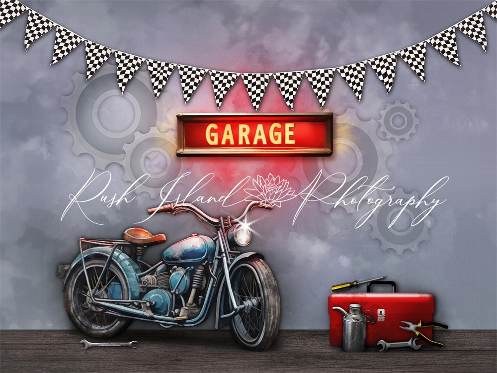 Sfondo per garage Chopper Garage creato da Laura Bybee