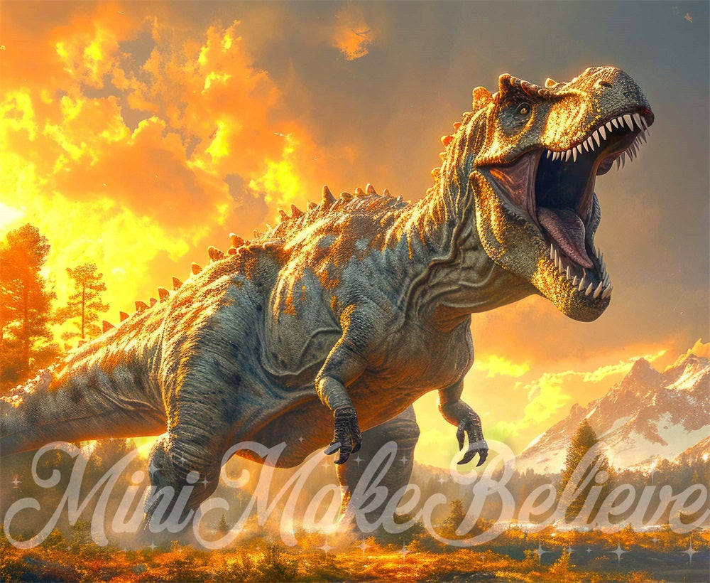 Dino Trex Foto Achtergrond Ontworpen door Mini MakeBelieve