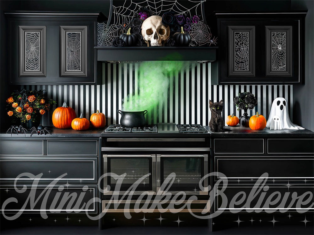 Kate Halloween Kitchen Backdrop Designed by Mini MakeBelieve