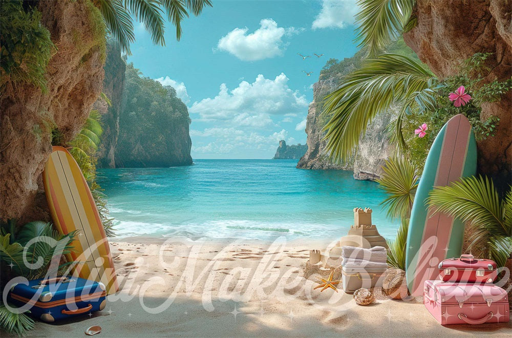 Fondo de vacaciones de verano diseñado por Mini MakeBelieve