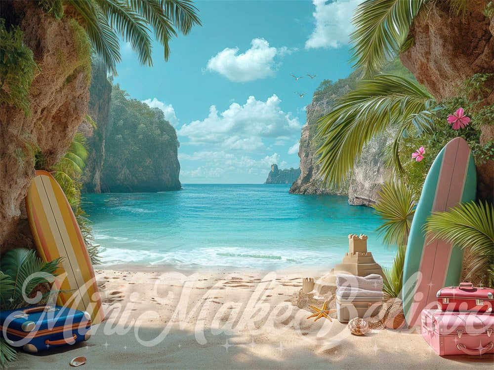 Fondo de vacaciones de verano diseñado por Mini MakeBelieve