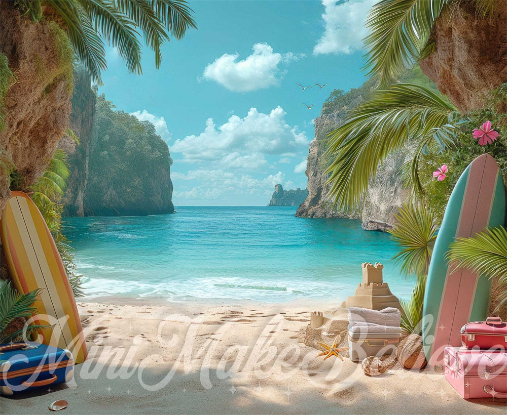 Fondo de vacaciones de verano diseñado por Mini MakeBelieve