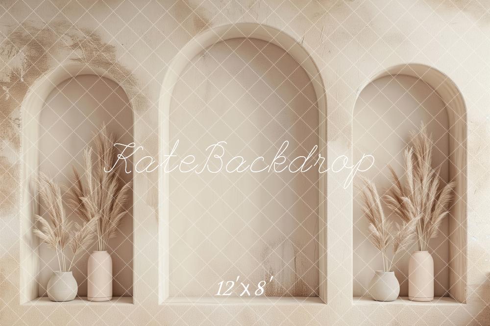 Kate Beige Arched Wall Backdrop Designed by Patty Robert