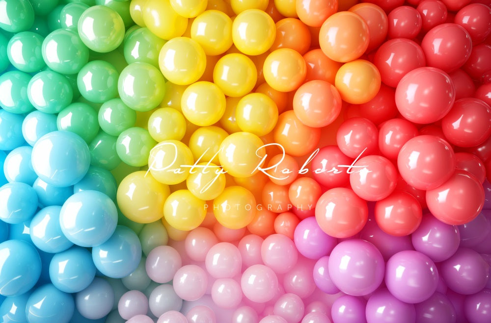 Kate Rainbow Balloon Wall Backdrop Designed by Patty Robert