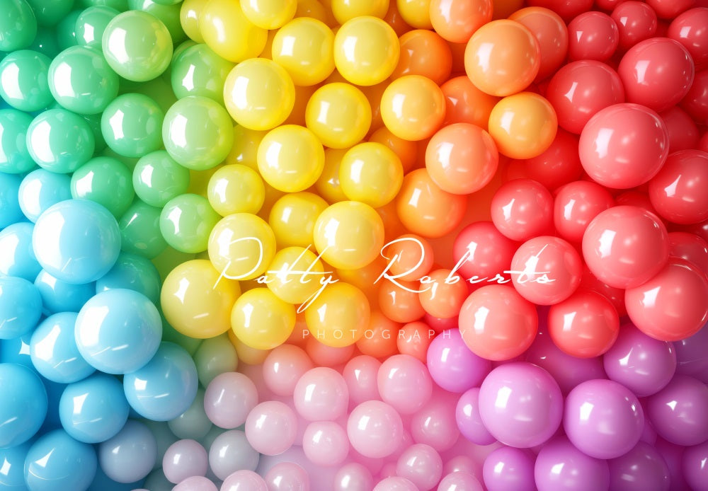 Kate Rainbow Balloon Wall Backdrop Designed by Patty Robert