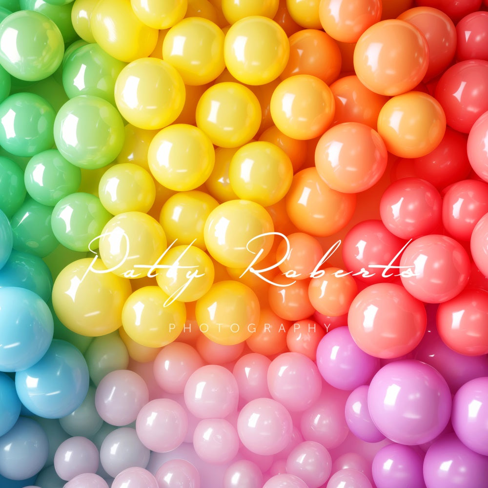 Kate Rainbow Balloon Wall Backdrop Designed by Patty Robert